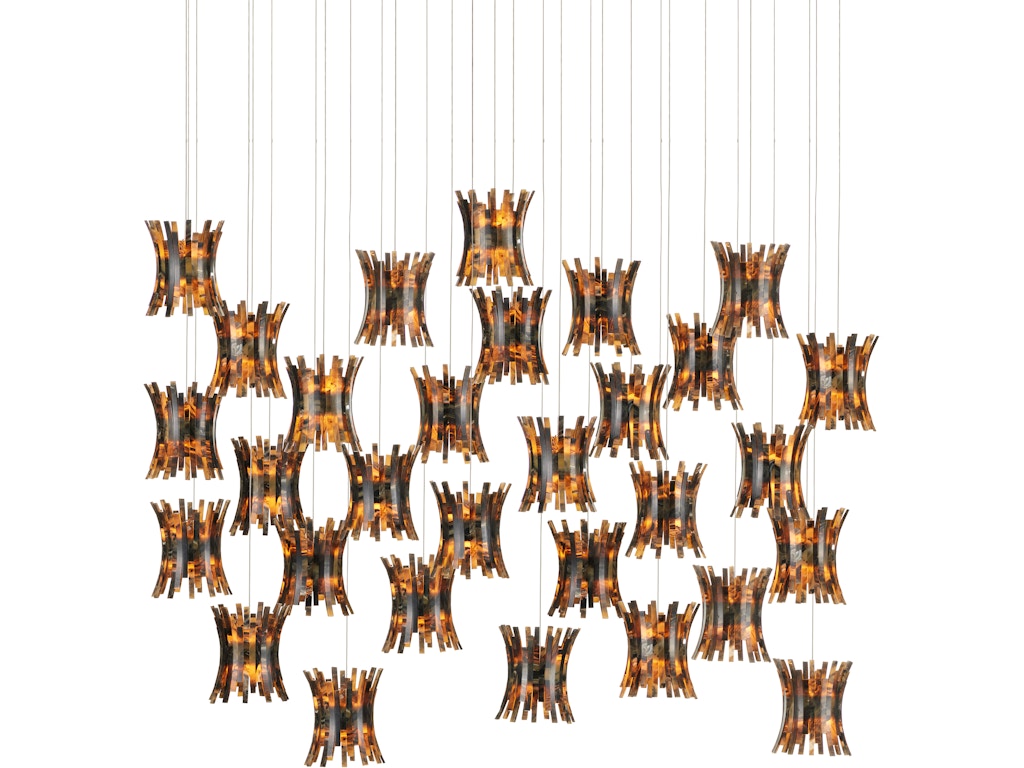 Alsop 30-Light Linear Multi-Drop Pendant