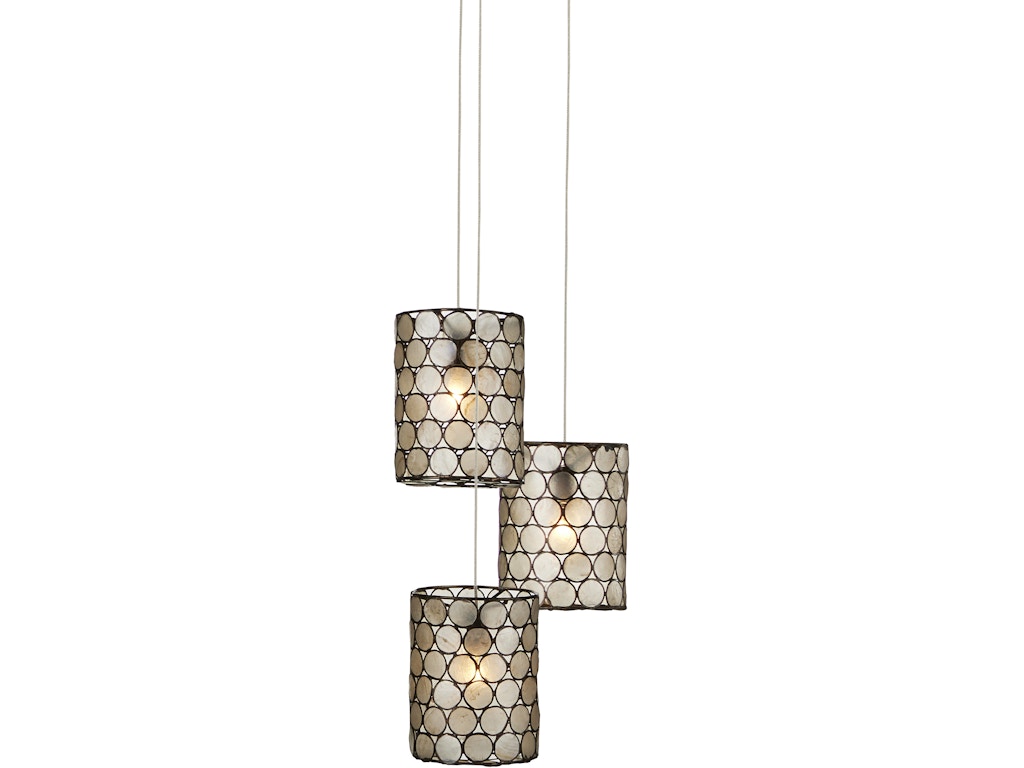 Regatta 3-Light Round Multi-Drop Pendant