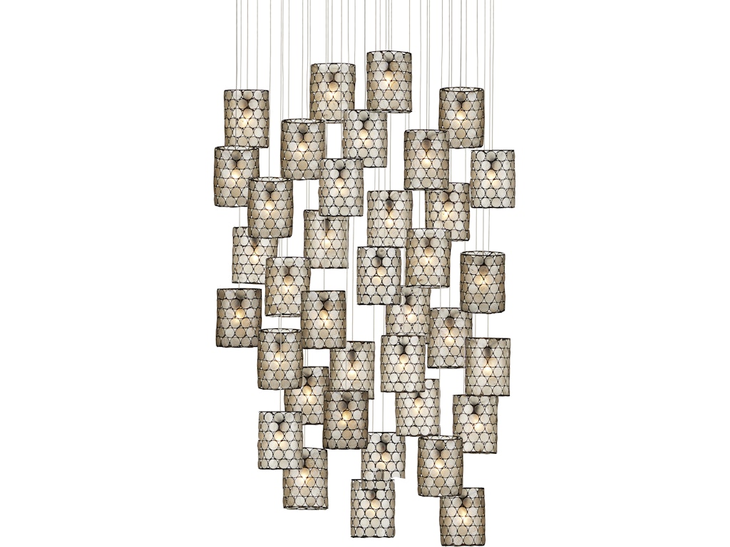 Regatta 36-Light Round Multi-Drop Pendant