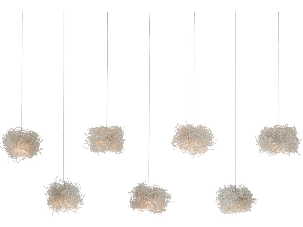 Birds Nest 7-Light Linear Multi-Drop Pendant