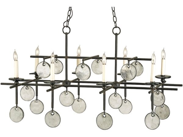 Sethos Black Rectangular Chandelier