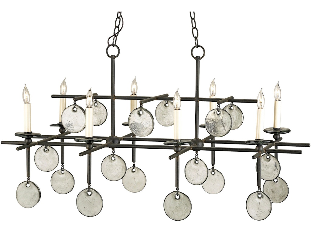 Sethos Black Rectangular Chandelier