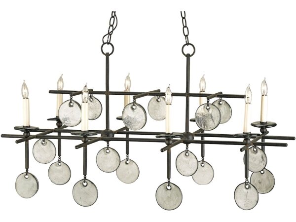 Sethos Black Rectangular Chandelier - Image 2