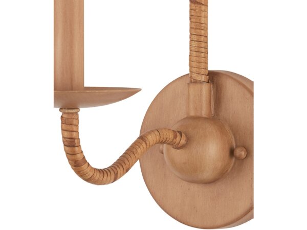 Saxon Single-Light Tan Wall Sconce - Image 2