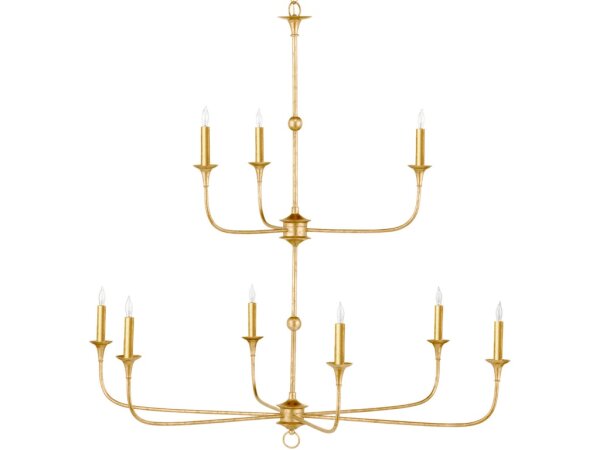 Nottaway Two-Tier Gold Chandelier - Image 4