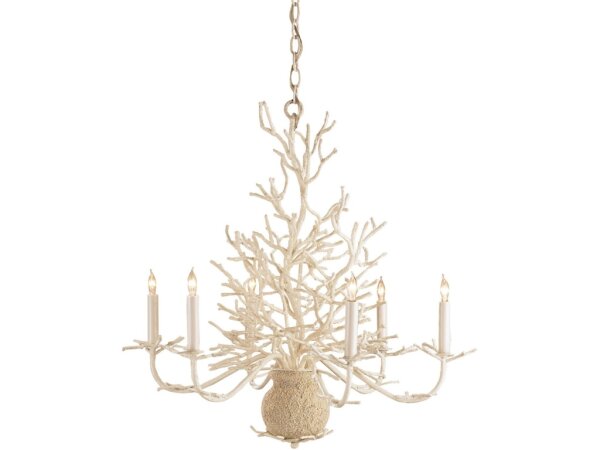 Seaward Small White Chandelier