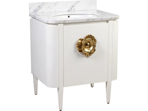 Briallen 30" White Vanity with Oval Undermount Sink - Image 3