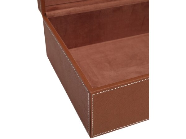 Leather and Raffia Box Set of 2 - Image 3