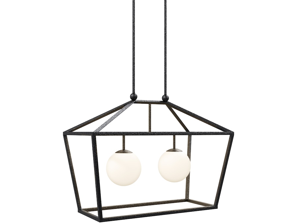 Denison Rectangular Black Outdoor Lantern