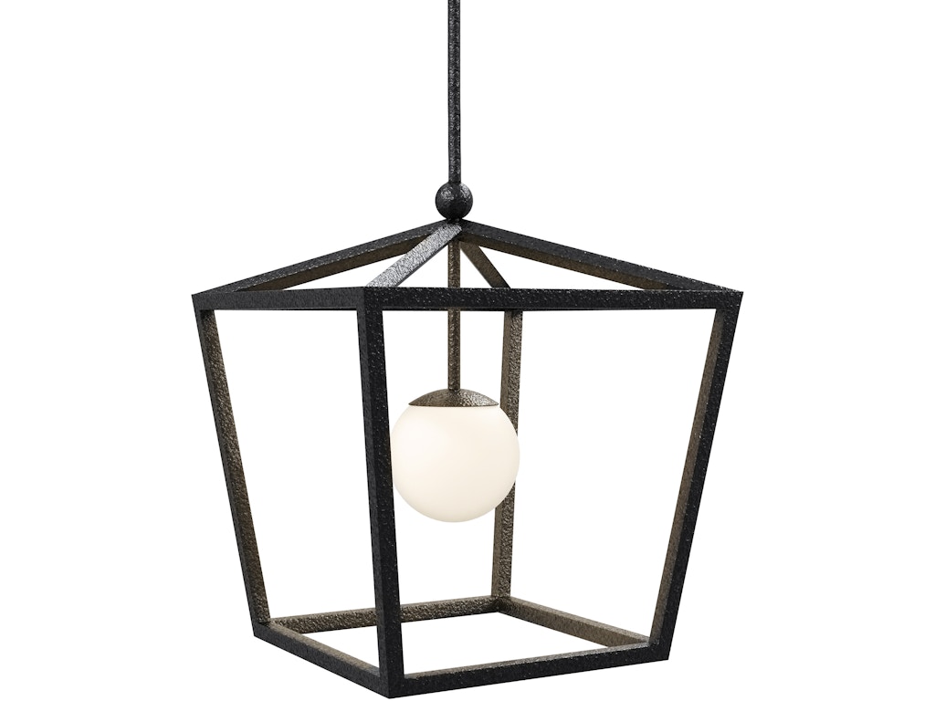 Denison Medium Black Outdoor Lantern