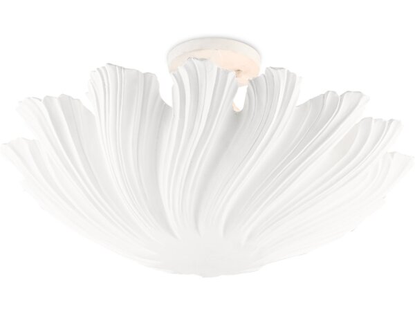 Hadley White Semi-Flush Mount - Image 3