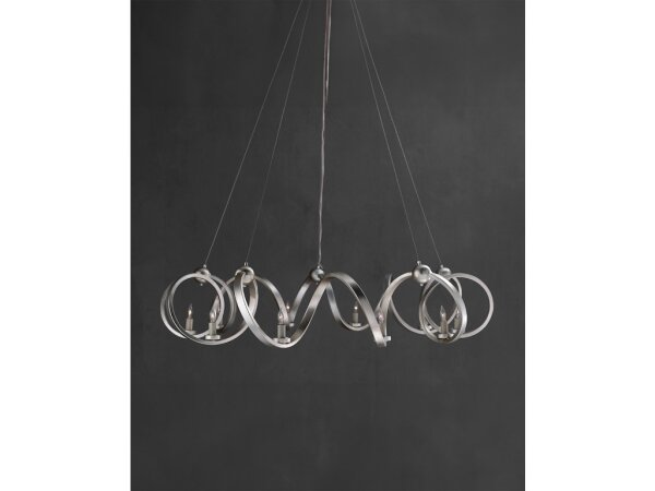 Ringmaster Silver Chandelier - Image 4