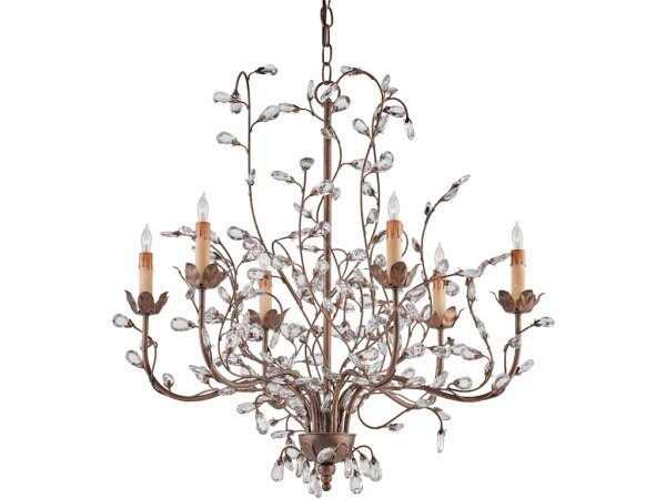 Crystal Bud Medium Gold Chandelier - Image 3