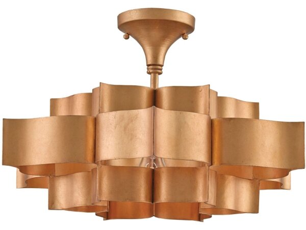 Grand Lotus Small Gold Chandelier - Image 2