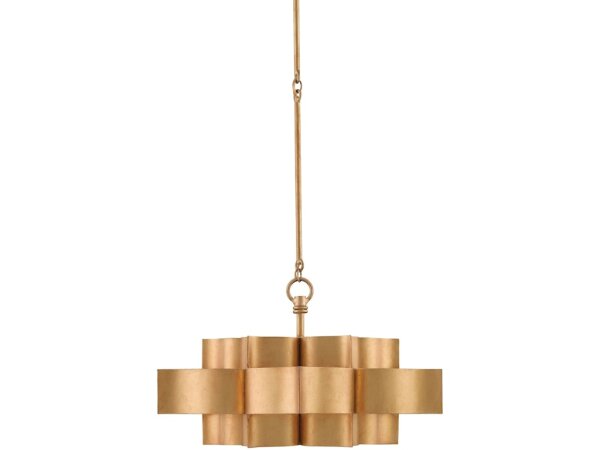 Grand Lotus Small Gold Chandelier - Image 3