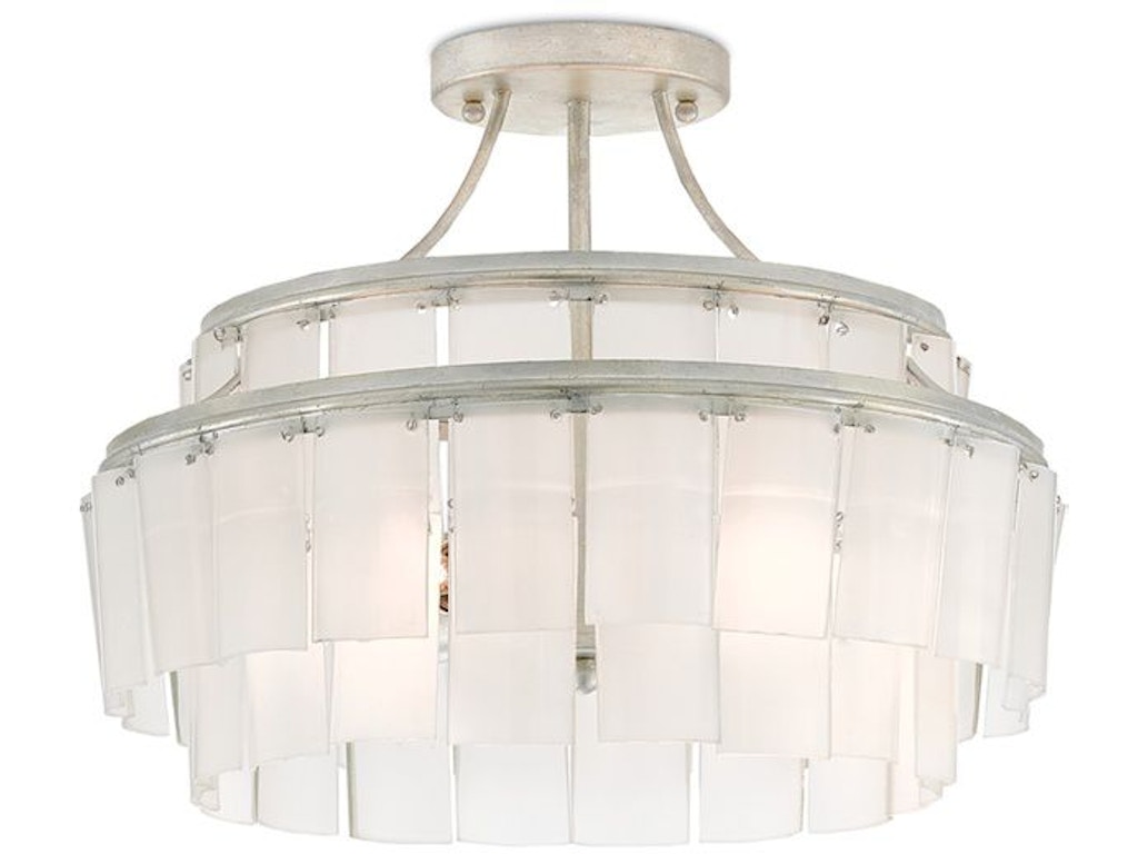 Vintner White Semi-Flush Mount