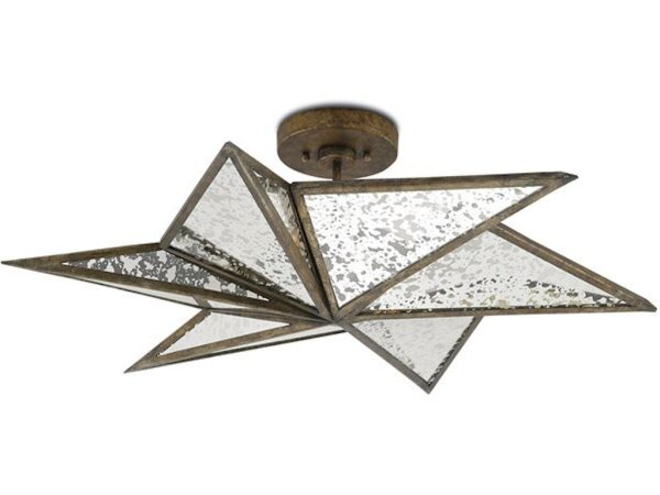 Stargazer Bronze Semi-Flush Mount