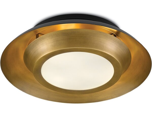Metaphor Black and Brass Flush Mount - Image 3