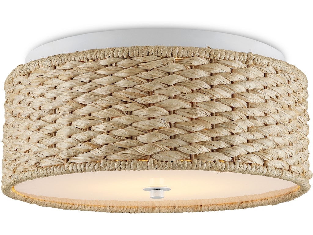 Colchester Raffia Flush Mount