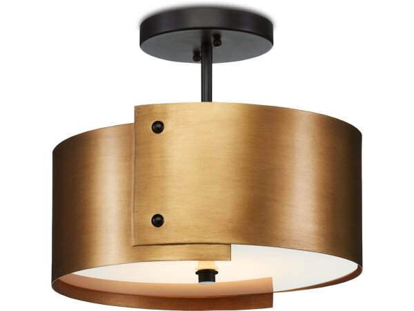 Ritsu Brass Semi-Flush Mount