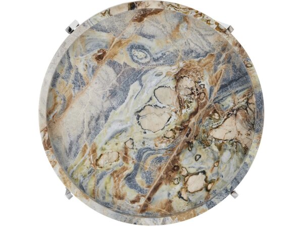 Freya Floral Jade Marble Accent Table - Image 4