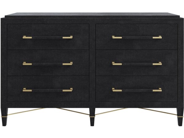 Verona Black Six-Drawer Chest - Image 3
