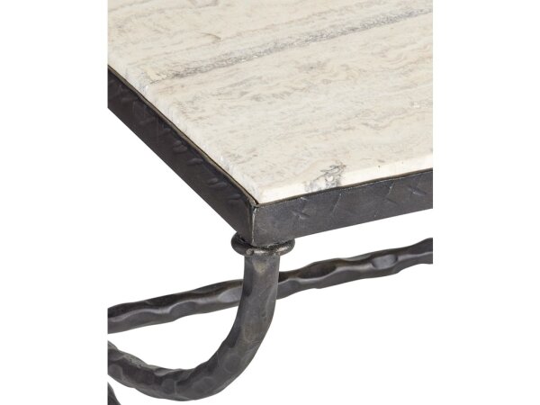 Agora White Travertine Cocktail Table - Image 2