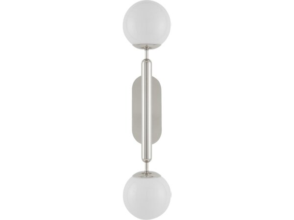 Barbican Double-Light Nickel Wall Sconce - Image 4