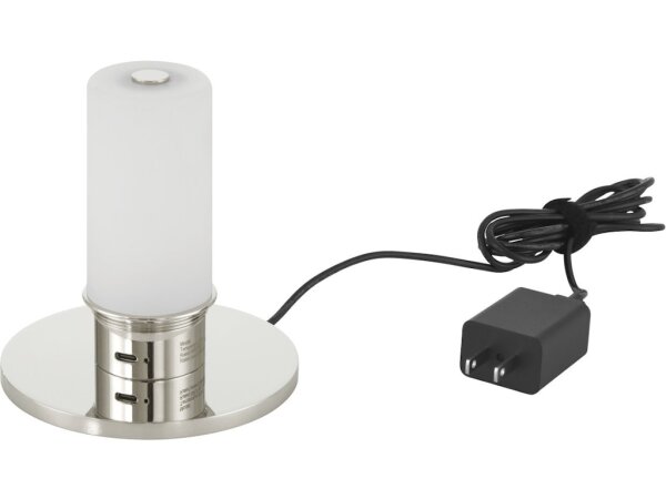 Voyage Nickel Cordless Table Lamp - Image 4