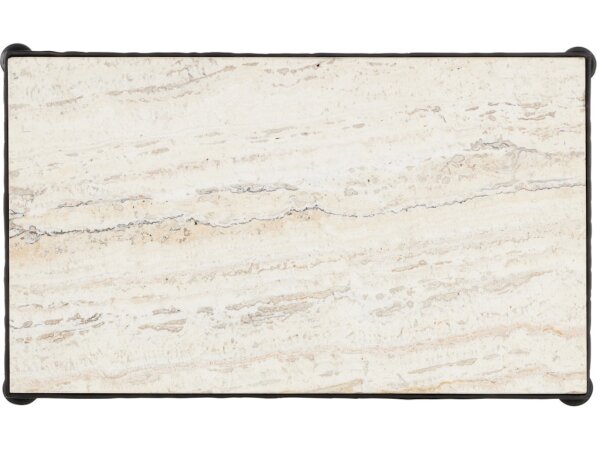 Agora White Travertine Side Table - Image 4