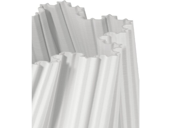 Whorl Grande White Vase - Image 2
