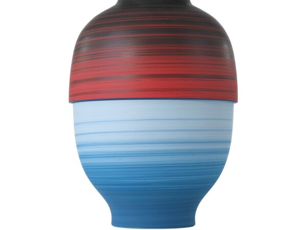 Happy 80's Black, Blue, Red and Orange Vase Set of 3 - Image 3