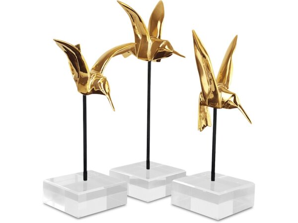 Gold Hummingbirds Set of 3 - Image 3