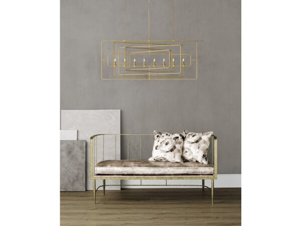 Metro Gold Rectangular Chandelier - Image 4