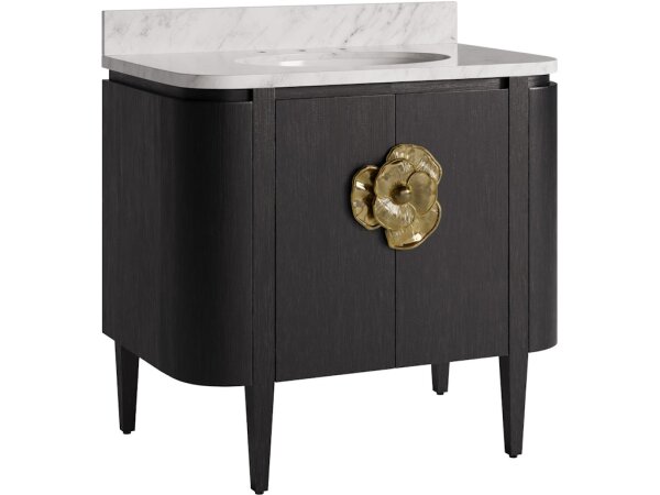 Briallen 36" Black Vanity with Oval Undermount Sink - Image 3