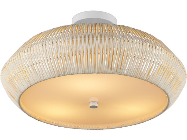 Antibes White Semi-Flush Mount - Image 3