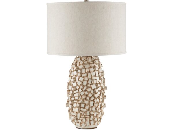 Sugar Cube Ivory Table Lamp - Image 4