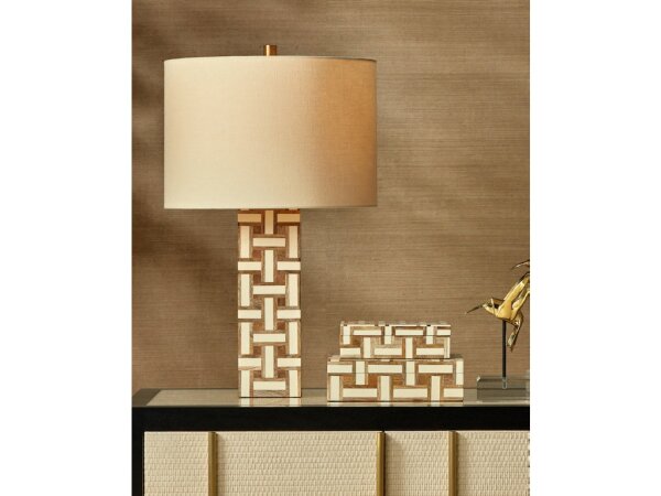 Aarna Cream Table Lamp - Image 5