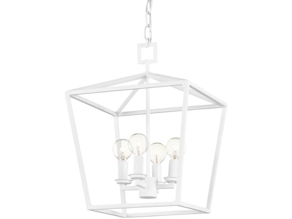 Denison Small White Lantern - Image 4