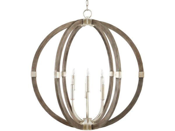 Bastian Gray Orb Chandelier - Image 4