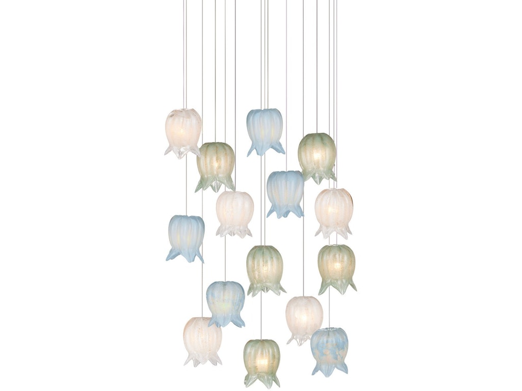 Polpo Misto 15-Light Round Multi-Drop Pendant