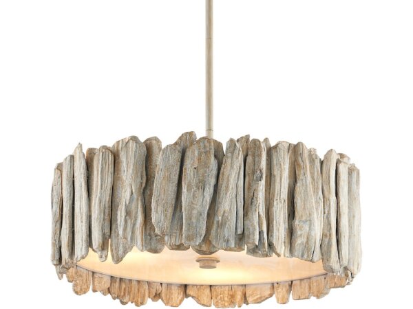 Driftwood Whitewash Semi-Flush Mount