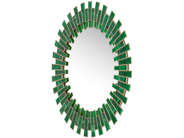 Glasdele Emerald Round Mirror - Image 3