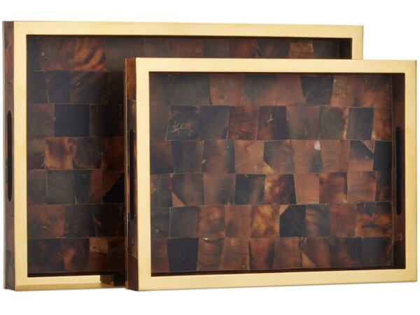 Casey Brown Tray Set of 2 - Image 4