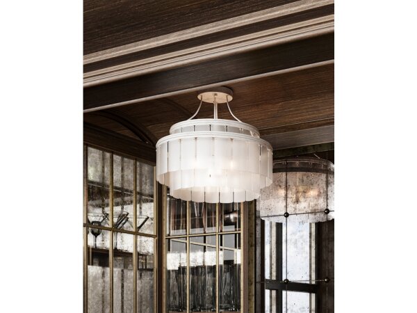 Vintner White Semi-Flush Mount - Image 5