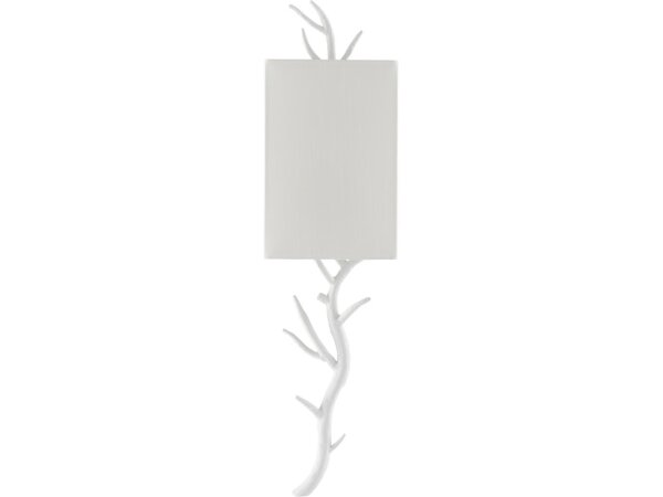Baneberry White Wall Sconce, Left - Image 4