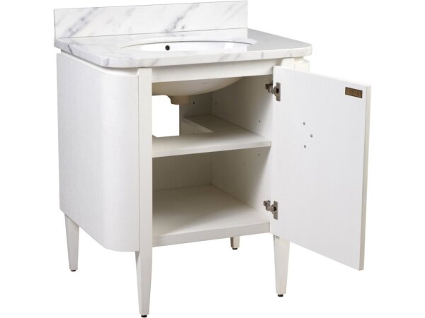 Briallen 30" White Vanity with Oval Undermount Sink - Image 5