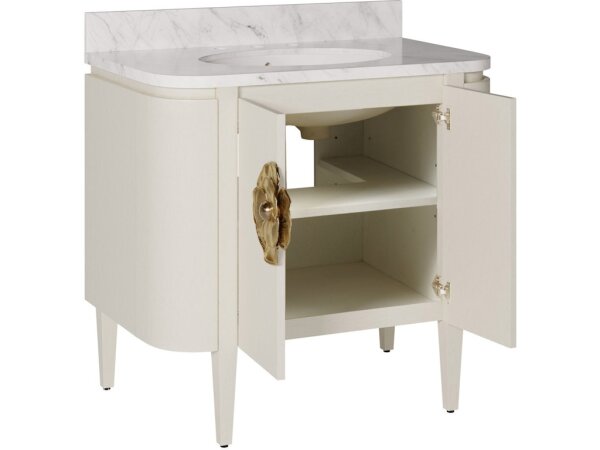 Briallen 36" White Vanity with Oval Undermount Sink - Image 4