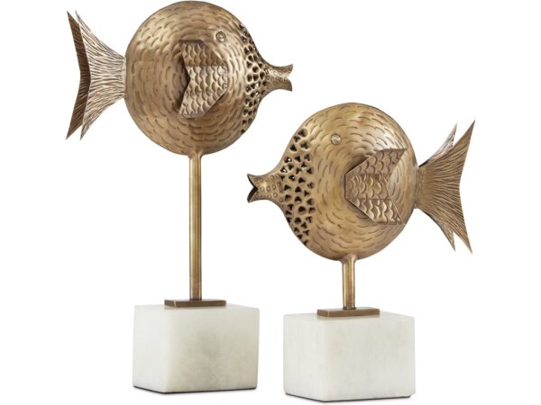 Cici Brass Fish Set of 2 - Image 3