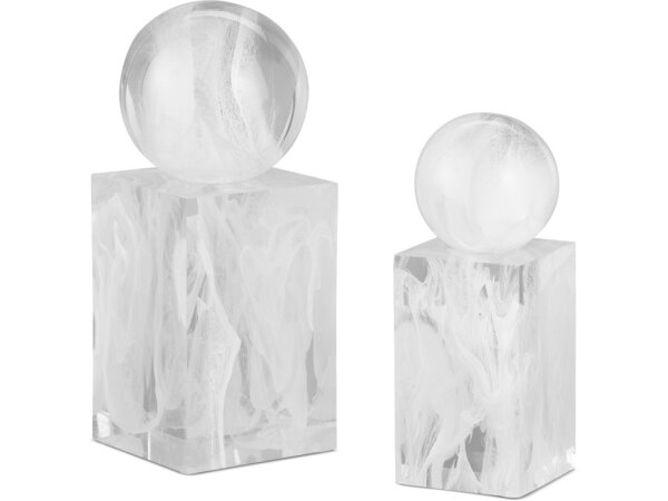 Nova White Objects Set of 2